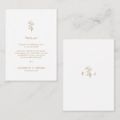 ミニマクラシックリストシンプルエンクロージャカード エンクロージャーカード (正面/裏面)