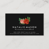 ミニマクラシックリストバラモノグラム 名刺 (裏面)