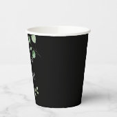 ミニマクラシックリストユーカリプタスブラック結婚ズ 紙コップ (左)