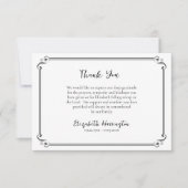 ミニマクラシックリスト正教キリスト教葬儀 サンキューカード (正面)