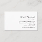 ミニマクラシックリスト白黒 名刺 (正面)