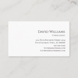 ミニマクラシックリスト白黒 名刺