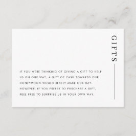 ミニマクラシックリスト結婚の贈り物が良く願う エンクロージャーカード