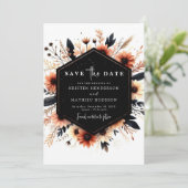 ミニマクラシックリスト結婚テラコッタ セーブザデート (スタンド正面)