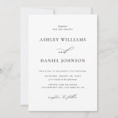 ミニマクラシックリスト結婚式招待状 招待状 (正面)