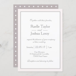 ミニマクラシックリスト赤面ピンクホワイト結婚グレーズ 招待状