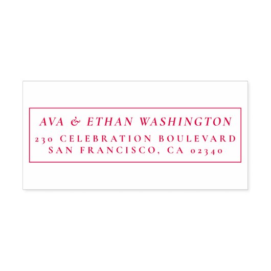 ミニマクラシックリスト |の結婚名前差出人住所 セルフインキングスタンプ (デザイン)