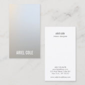 ミニマクールモダンリストのソフトシルバープロフェッショナル 名刺 (正面/裏面)