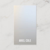 ミニマクールモダンリストのソフトシルバープロフェッショナル 名刺 (正面)