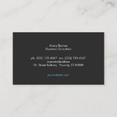 ミニマクールリストのモノグラモダンム白黒 名刺 (裏面)