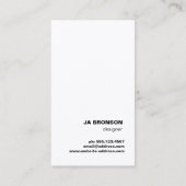 ミニマクールリストフェイクゴールドフォイルモノグラムサークル 名刺 (裏面)