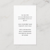 ミニマコンテンポラリーリカスタムアルロゴ薄い灰色 名刺 (裏面)
