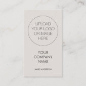 ミニマコンテンポラリーリカスタムアルロゴ薄い灰色 名刺 (正面)