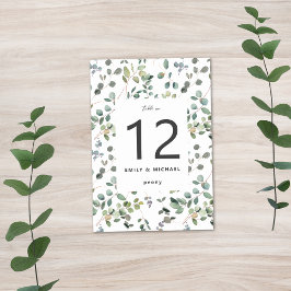 ミニマコンテンポラリーリストのユーカリ テーブルナンバー