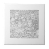 ミニマコンテンポラリーリストの白縁どい写真 タイル (正面)