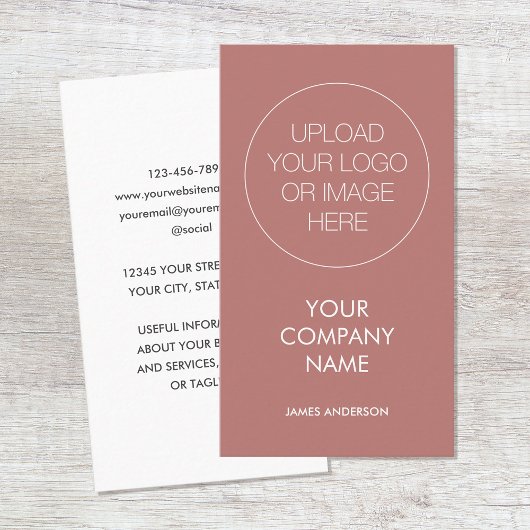 ミニマコンテンポラリーリストカスタムロゴ砂漠バラ 名刺