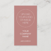 ミニマコンテンポラリーリストカスタムロゴ砂漠バラ 名刺 (正面)