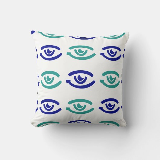 ミニマコンテンポラリーリスト大目シームレスパターン。 クッション (正面)