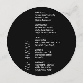 ミニマコンテンポラリーリスト白黒結婚ズ メニュー