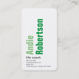 ミニマコンテンポラリーリスト緑 名刺