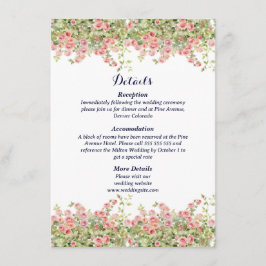 ミニマシンプルスかわいらし離れのブ結婚ランチ エンクロージャーカード