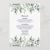 ミニマシンプルスかわいらし離れのブ結婚ランチ エンクロージャーカード (正面)