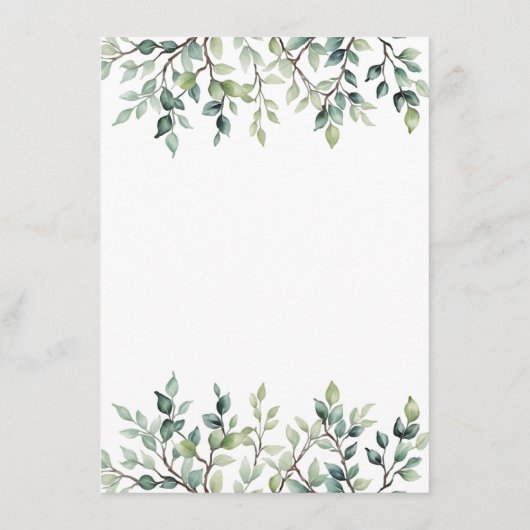 ミニマシンプルスかわいらし離れのブ結婚ランチ エンクロージャーカード (裏面)