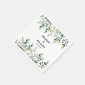 ミニマシンプルスかわいらし離れのブ結婚ランチ スタンダードカクテルナプキン (角)