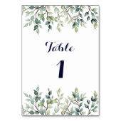 ミニマシンプルスかわいらし離れのブ結婚ランチ テーブルナンバー (正面)