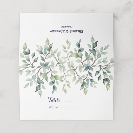 ミニマシンプルスかわいらし離れのブ結婚ランチ プレイスカード (外部開封)