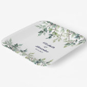 ミニマシンプルスかわいらし離れのブ結婚ランチ ペーパープレート (傾斜あり)