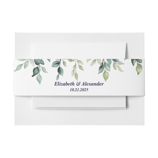 ミニマシンプルスかわいらし離れのブ結婚ランチ 招待状ベリーバンド (正面例)