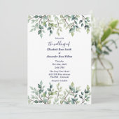 ミニマシンプルスかわいらし離れのブ結婚ランチ 招待状 (スタンド正面)