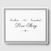 ミニマシンプルリエレガントクラシック結婚 ゲストブック (裏面)