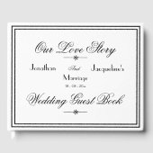 ミニマシンプルリエレガントクラシック結婚 ゲストブック (正面)