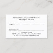 ミニマシンプルリエレガントズム白黒 紹介カード (裏面)