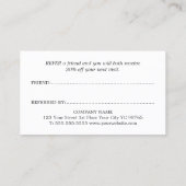 ミニマシンプルリエレガントズム白黒 紹介カード (裏面)