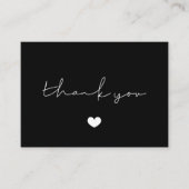 ミニマシンプルリストありがとうございましたパッケージ挿入カード 名刺 (正面)