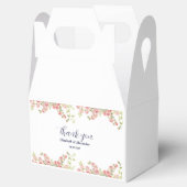 ミニマシンプルリストかわいらしバラつる植物フローラ結婚の フェイバーボックス (オープン)