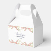 ミニマシンプルリストかわいらしバラつる植物フローラ結婚の フェイバーボックス (正面サイド)