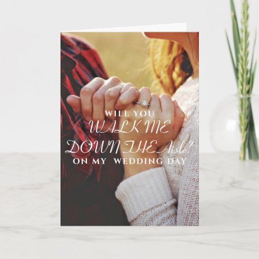 ミニマシンプルリストが私を通路の下に歩く カード (正面)