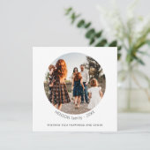 ミニマシンプルリストのクリスマスラウンドファミリー写真 (スタンド正面)