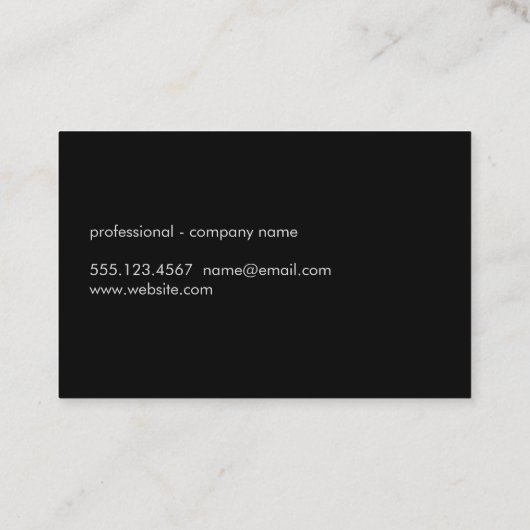 ミニマシンプルリストのシックな灰色のテクスチャ 名刺 (裏面)