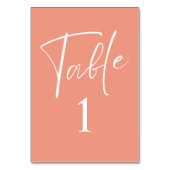 ミニマシンプルリストのスクリプ結婚トPeach's テーブルナンバー (裏面)