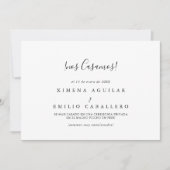 ミニマシンプルリストのスペインの駆け落ち 案内状 (正面)