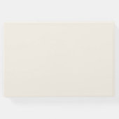 ミニマシンプルリストのネイビーモダンル結婚ブルー ゲストブック (裏面)