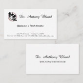 ミニマシンプルリストのハーバリスト博士と鍼灸師B 名刺 (正面/裏面)