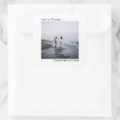 ミニマシンプルリストのフォトラヴ感謝してい&結婚s スクエアシール (バッグ)