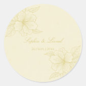 ミニマシンプルリストのフローラの結婚概要 ラウンドシール (正面)