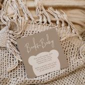 ミニマシンプルリストのベビーシャワー予約リクエスト エンクロージャーカード